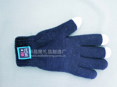 【批發(fā)藍牙手套 深藍色 接打電話功能針織手套 可打電話的觸屏手套】價格,廠家,圖片,服飾手套,深圳市龍崗區(qū)坪地華昌隆禮品制造廠-